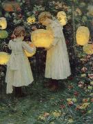 Luther Van Gorder Japanese Lanterns Sweden oil painting artist